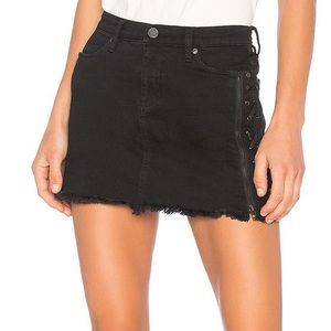 Blank NYC Black Denim Skirt